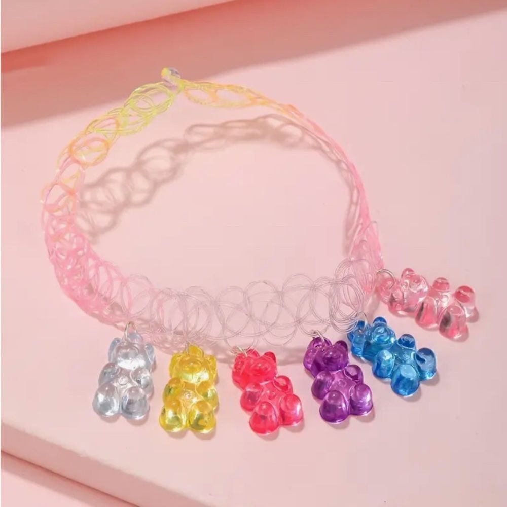 Rainbow Gummy Bear stretch Choker